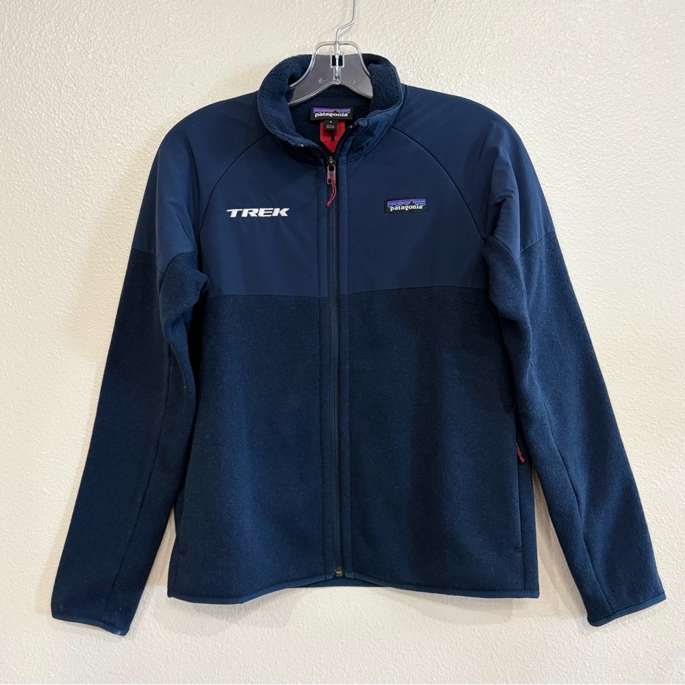Patagonia Embroidered Better Sweater Fleece Jacket Zip Up in Navy size Small